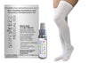 Skin Healing Hydration and Recovery Medical Compression Kit T.E.D Anti-Embolism Thigh High Stocking and Replenishing Spray