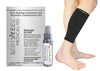 Made in USA Skin Healing Hydration and Recovery Medical Compression Kit Black Calf Sleeve and Replenishing Spray