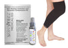 Skin Healing Hydration and Recovery Medical Compression Kit Black Leg Sleeve and Replenishing Spray