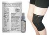 Skin Healing Hydration and Recovery Medical Compression Kit Black Knee Sleeve and Replenishing Spray