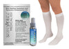 Made in USA Skin Healing Hydration and Recovery Menthol Medical Compression Kit T.E.D Anti-Embolism Knee High 18 mmHg and Replenishing Spray