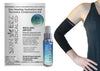 Made in USA Skin Healing Hydration and Recovery Menthol Medical Compression Kit Black Arm Sleeve and Replenishing Spray