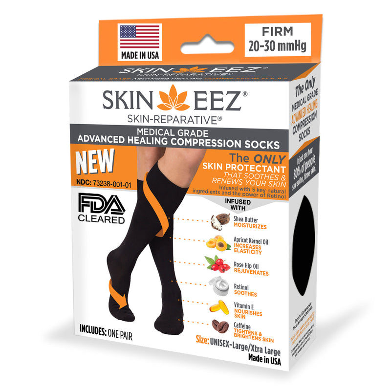 Anti Embolism Compression Stockings, Thigh High Unisex Ted Hose Socks 15-20  mmHg Moderate Level, White, Medium : : Health & Personal Care